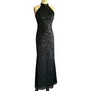 BCBGeneration Black Formal Sequin Full Length Gown Size 6